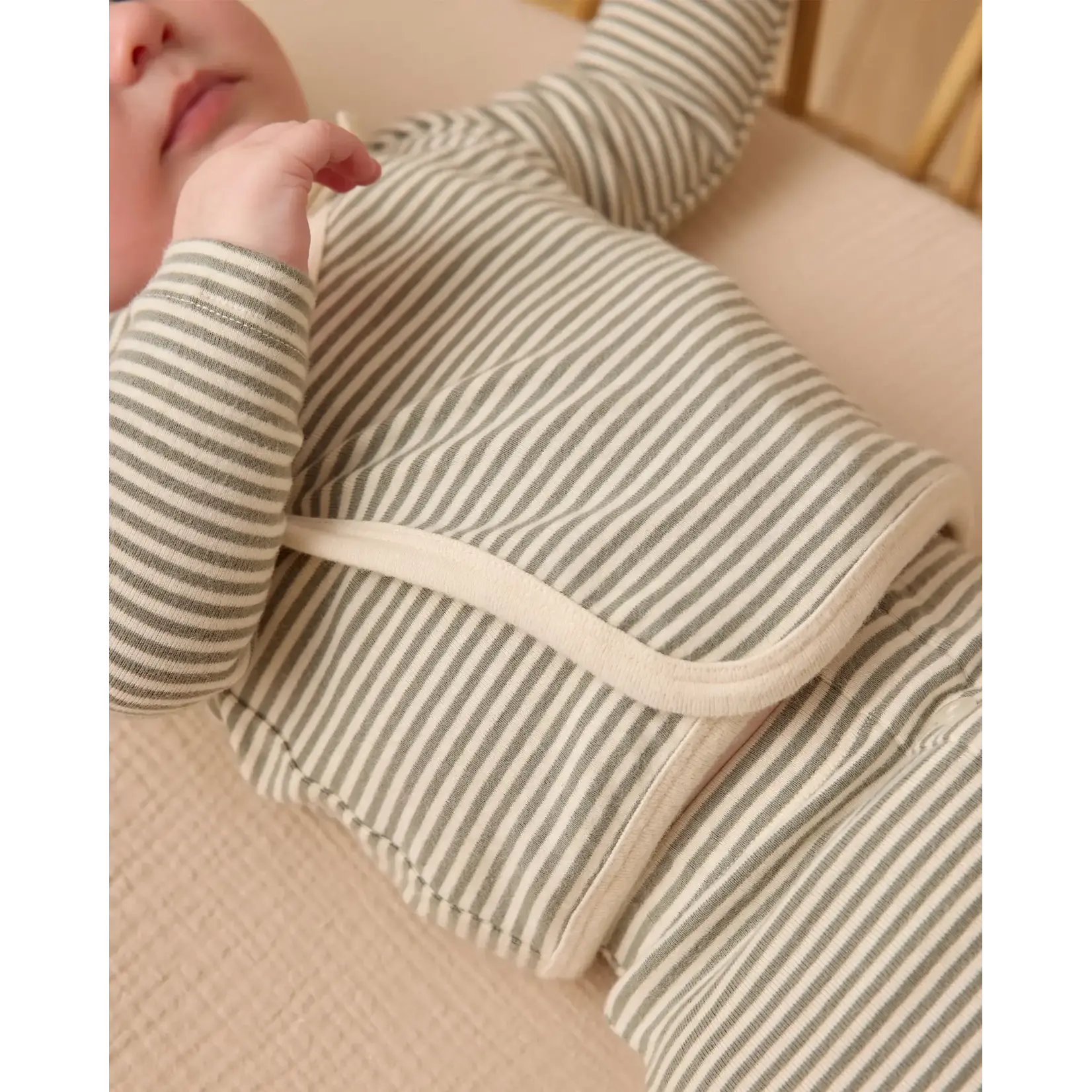 Quincy Mae Quincy Mae Forest Stripe Take Home Set