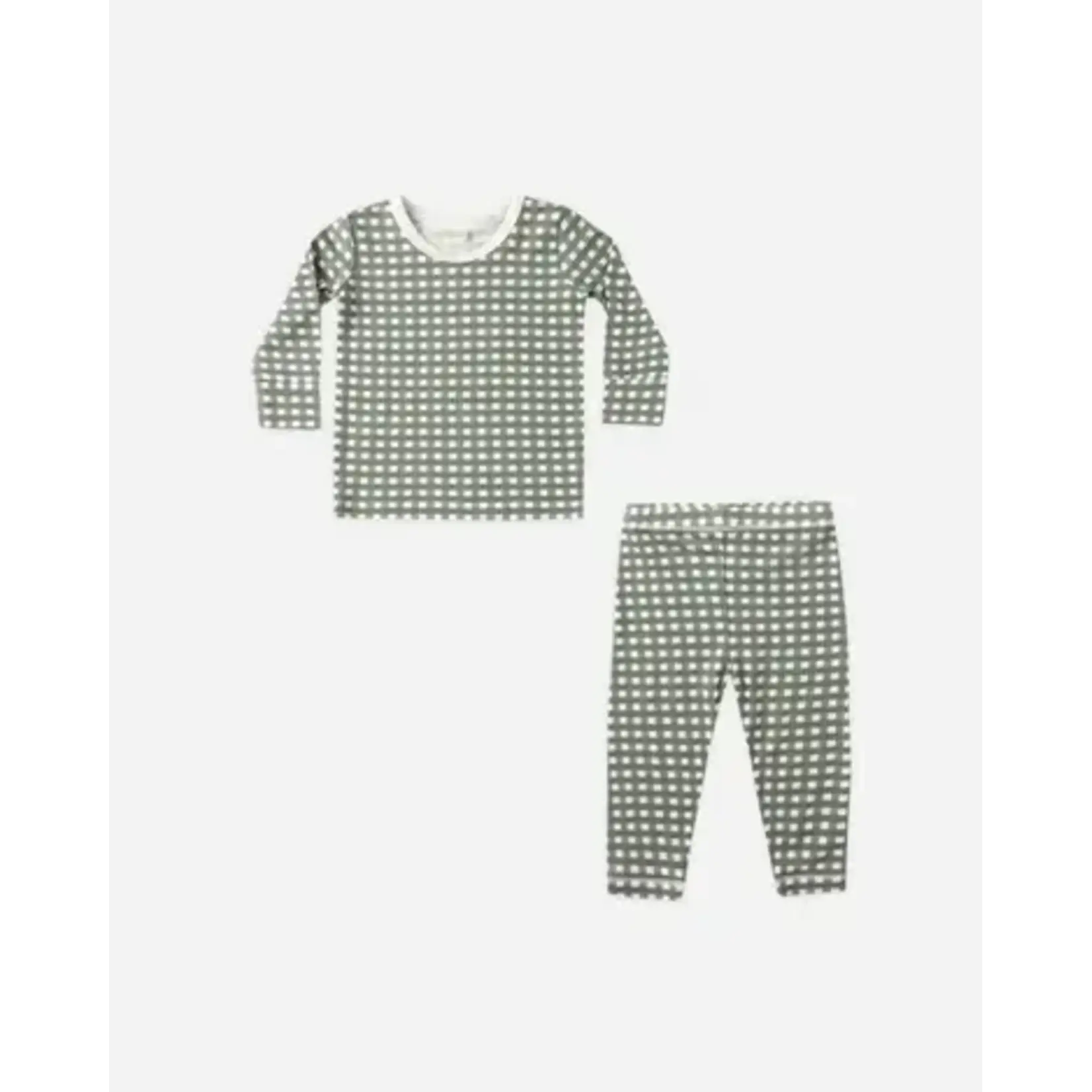 Quincy Mae Quincy Mae Forest Bamboo Check Pj Set