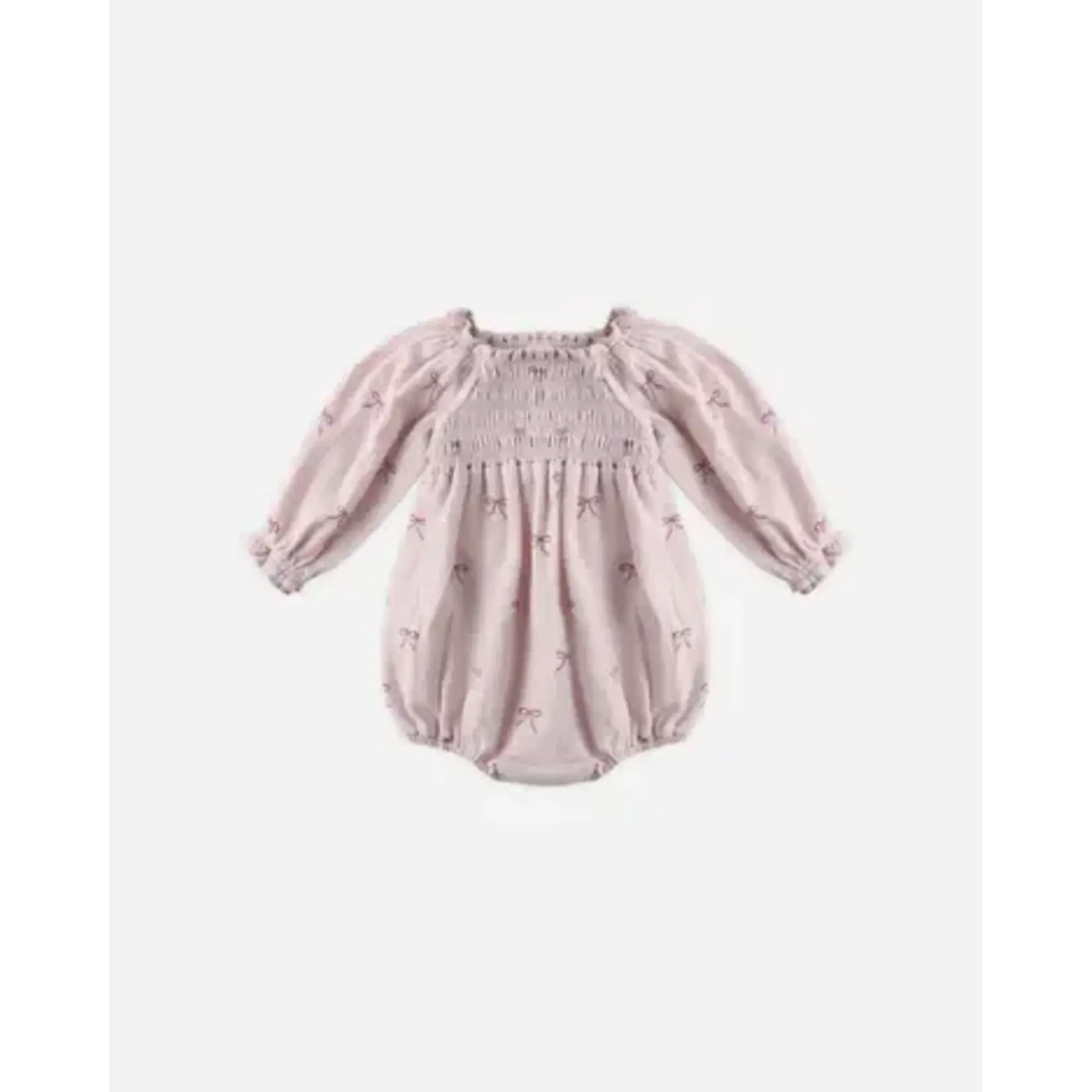 Quincy Mae Quincy Mae Bows Eden Romper