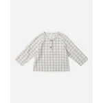 Quincy Mae Quincy Mae Blue Plaid Zion Shirt And Ocean Luca Pant Set