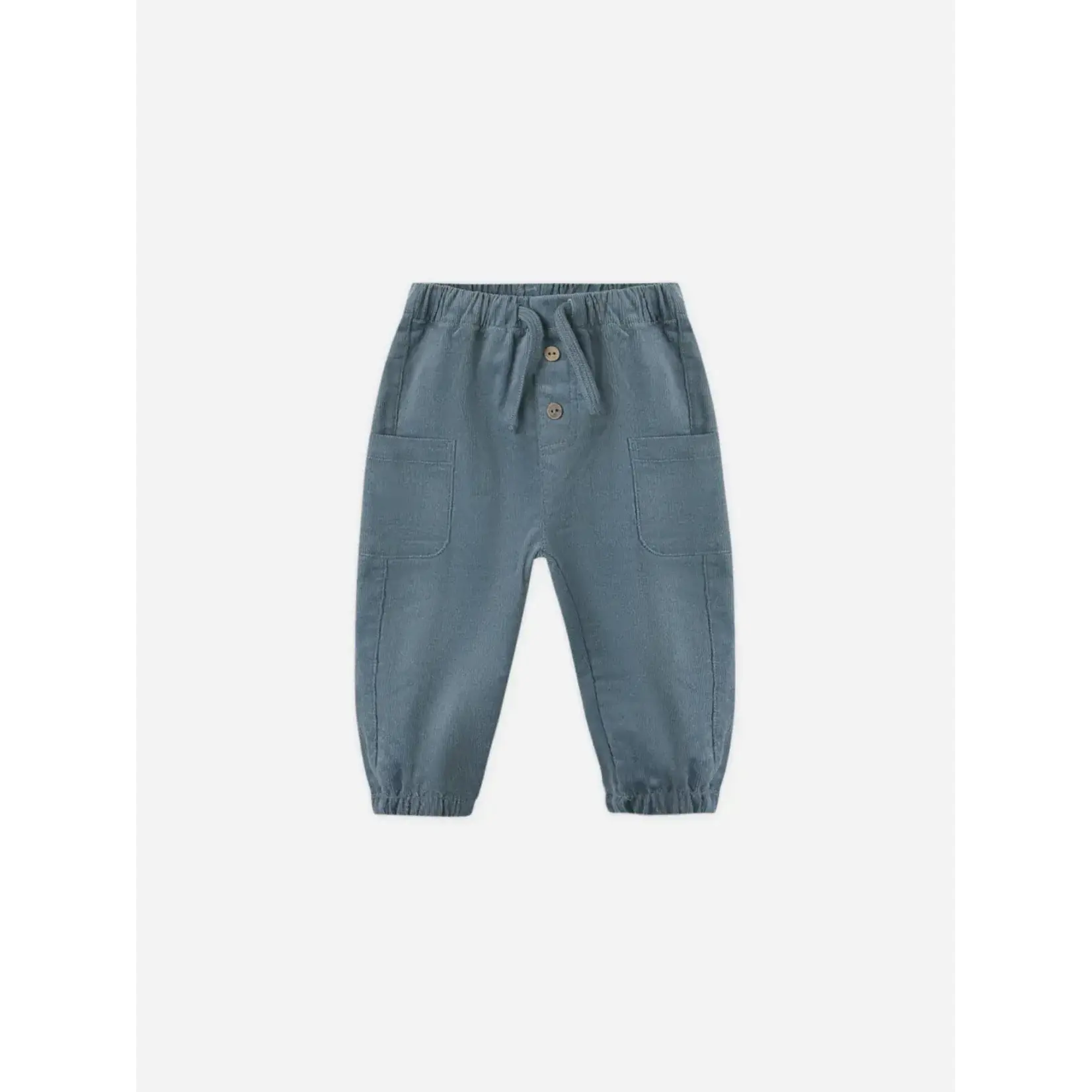 Quincy Mae Quincy Mae Blue Plaid Zion Shirt And Ocean Luca Pant Set