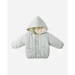 Quincy Mae Quincy Mae Blue Gingham Hooded Woven Jacket