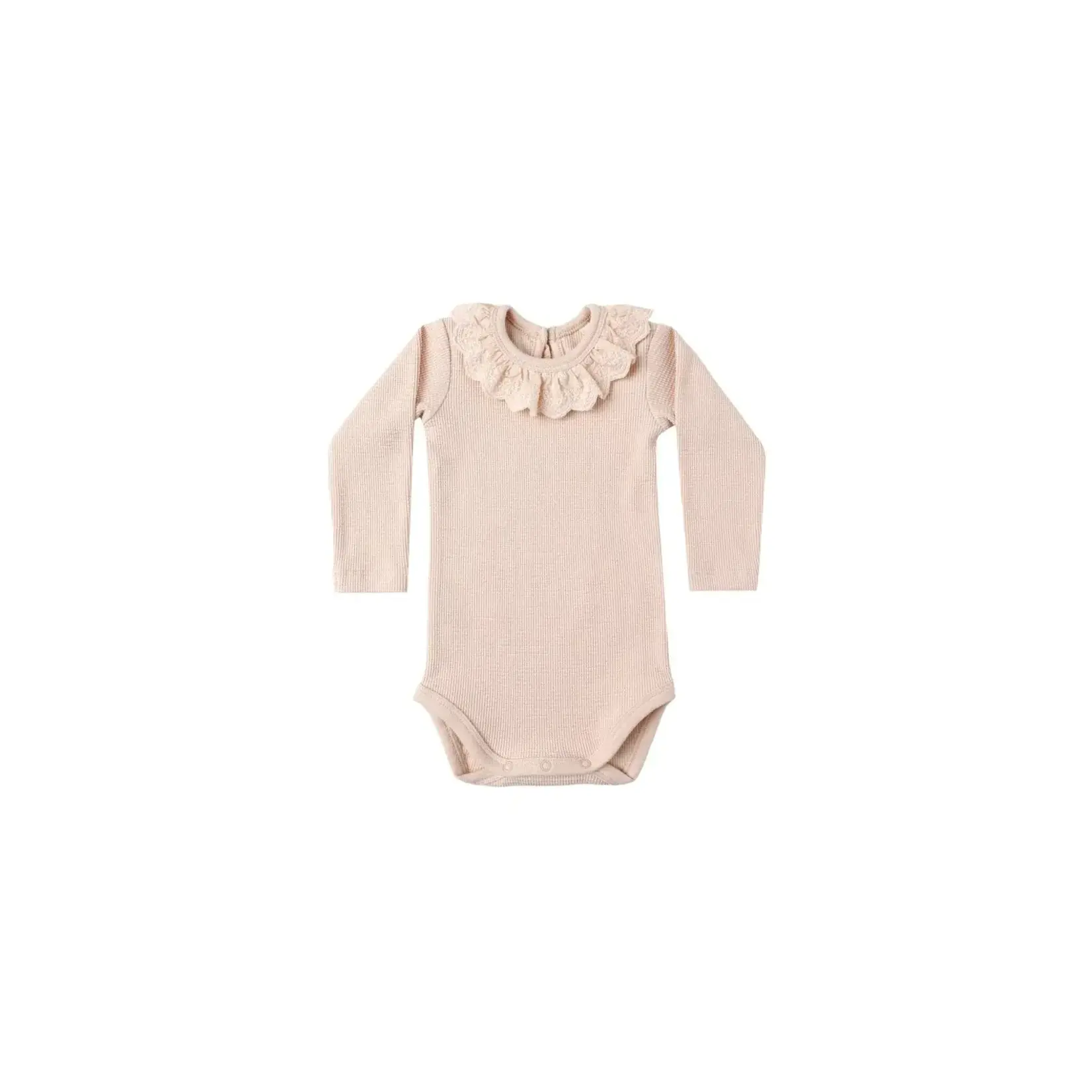 Quincy Mae Quincy Mae Antique Ruffle Collar Bodysuit And Legging Set
