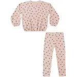 Rylee + Cru Rylee +Cru Polka Dot Spongey Knit Set
