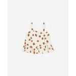 Rylee + Cru Rylee + Cru Tomatoes Cropped Peplum Tank And Tiered Midi Skirt Set