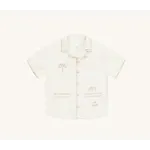 Rylee + Cru Rylee + Cru La Mer Lapel Collar Shirt W/ Poppy Gingham Perry Short Set