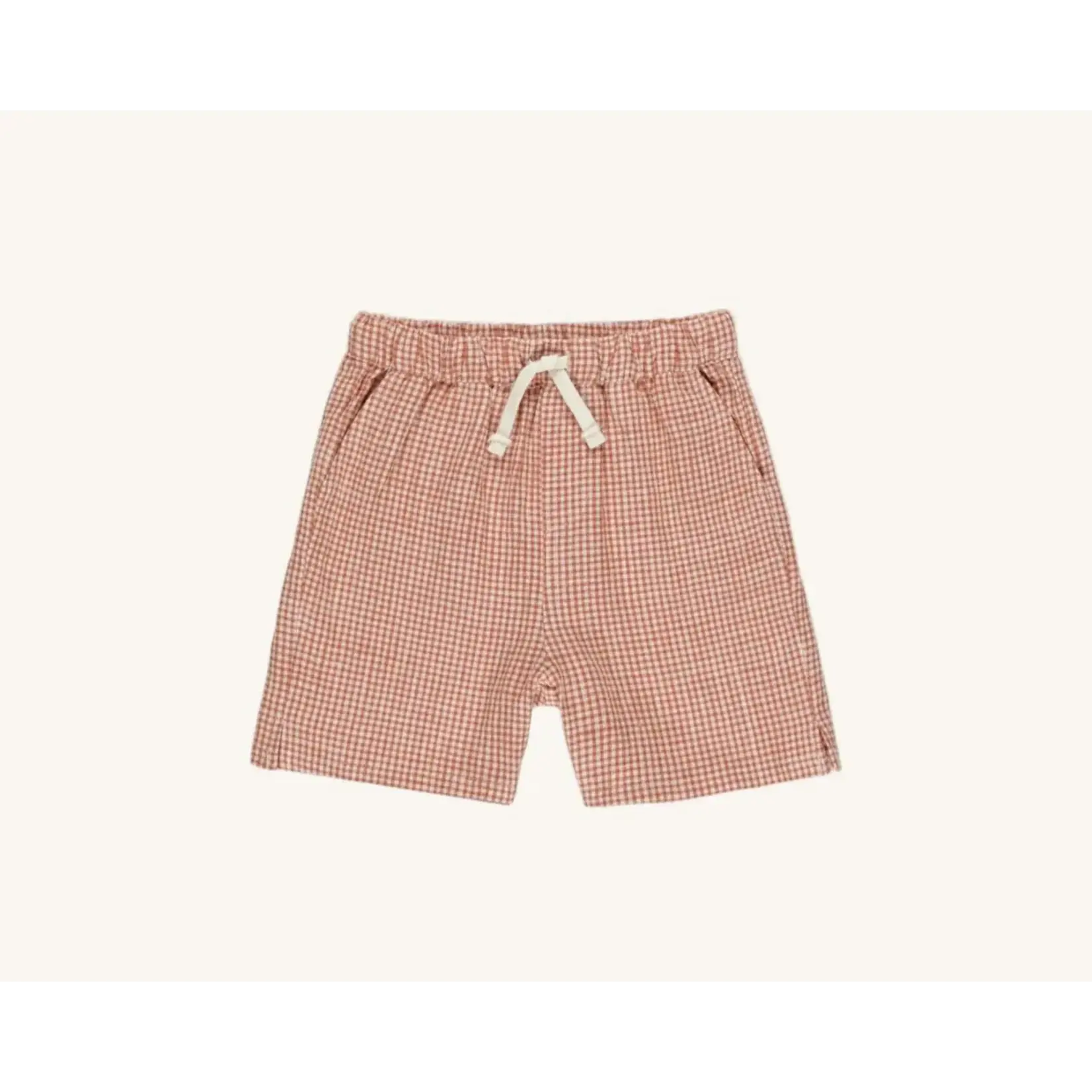 Rylee + Cru Rylee + Cru La Mer Lapel Collar Shirt W/ Poppy Gingham Perry Short Set