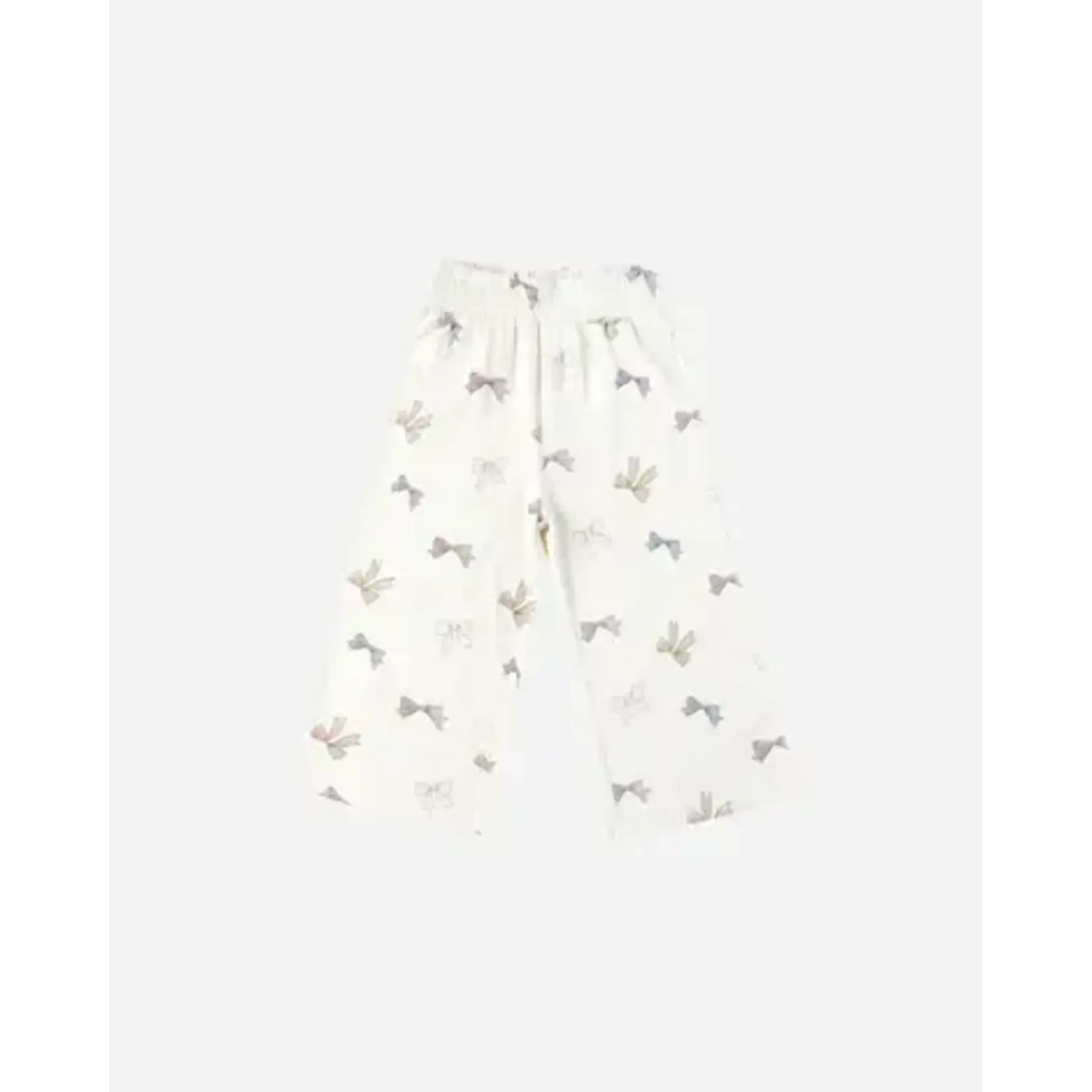 Rylee + Cru Rylee + Cru Bows Oversized Sweatshirt And Wide Leg Pant Set