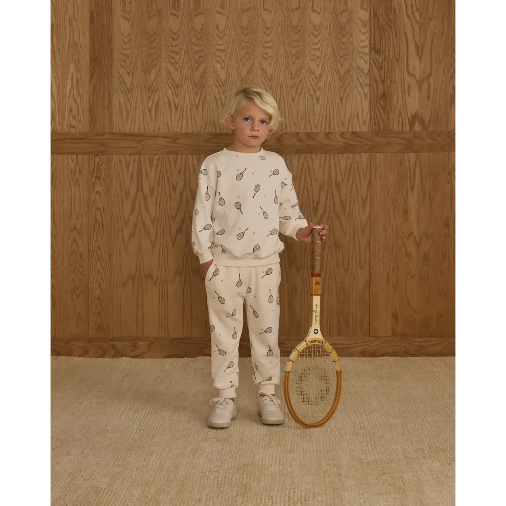 Rylee + Cru Rylee & Cru Tennis Relaxed Sweatshirt And Jogger Pant Set