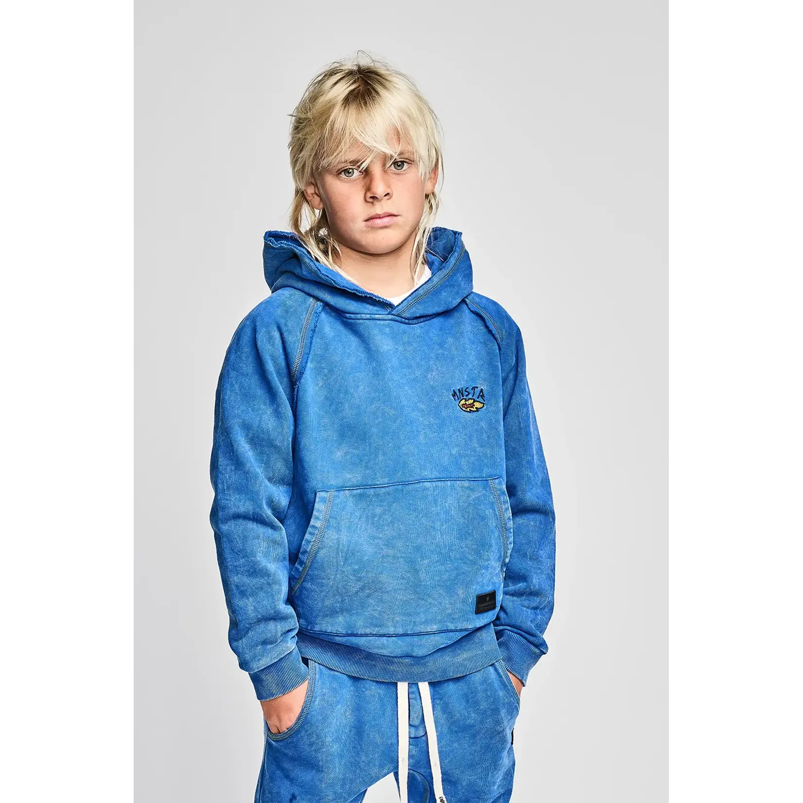 Munster Munster Mineral Royal Blue Flatflock Hoody