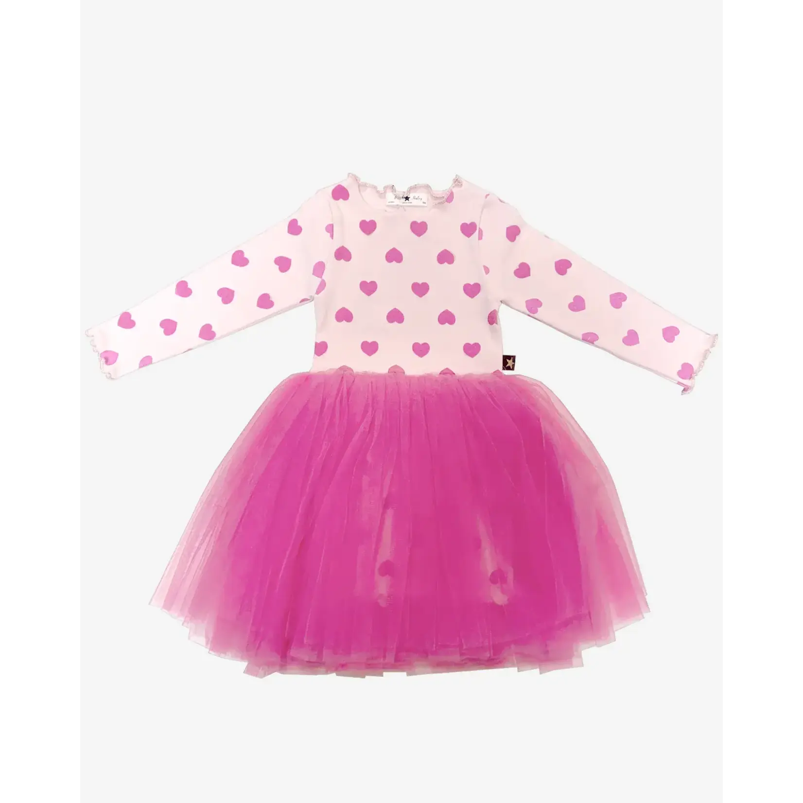 Petite Hailey Petite Hailey Pink Heart Tutu Dress