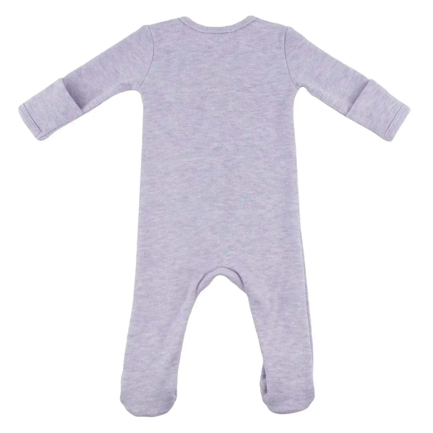 Oh Baby! Oh Baby Wisteria Honeycomb Heart Patch Zipper Footie