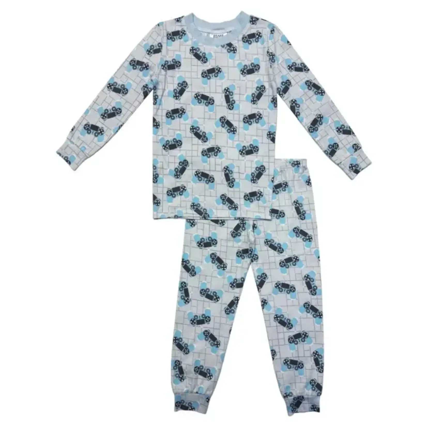Esme Esme Gamers L/S Top And Pant Pj Set