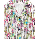 Sunshine Society Sunshine Society Fashionista Silky S/S W/ Shorts Pj Set