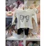 Mish Mish Mish Mish Sand Bows Tee & Legging Set