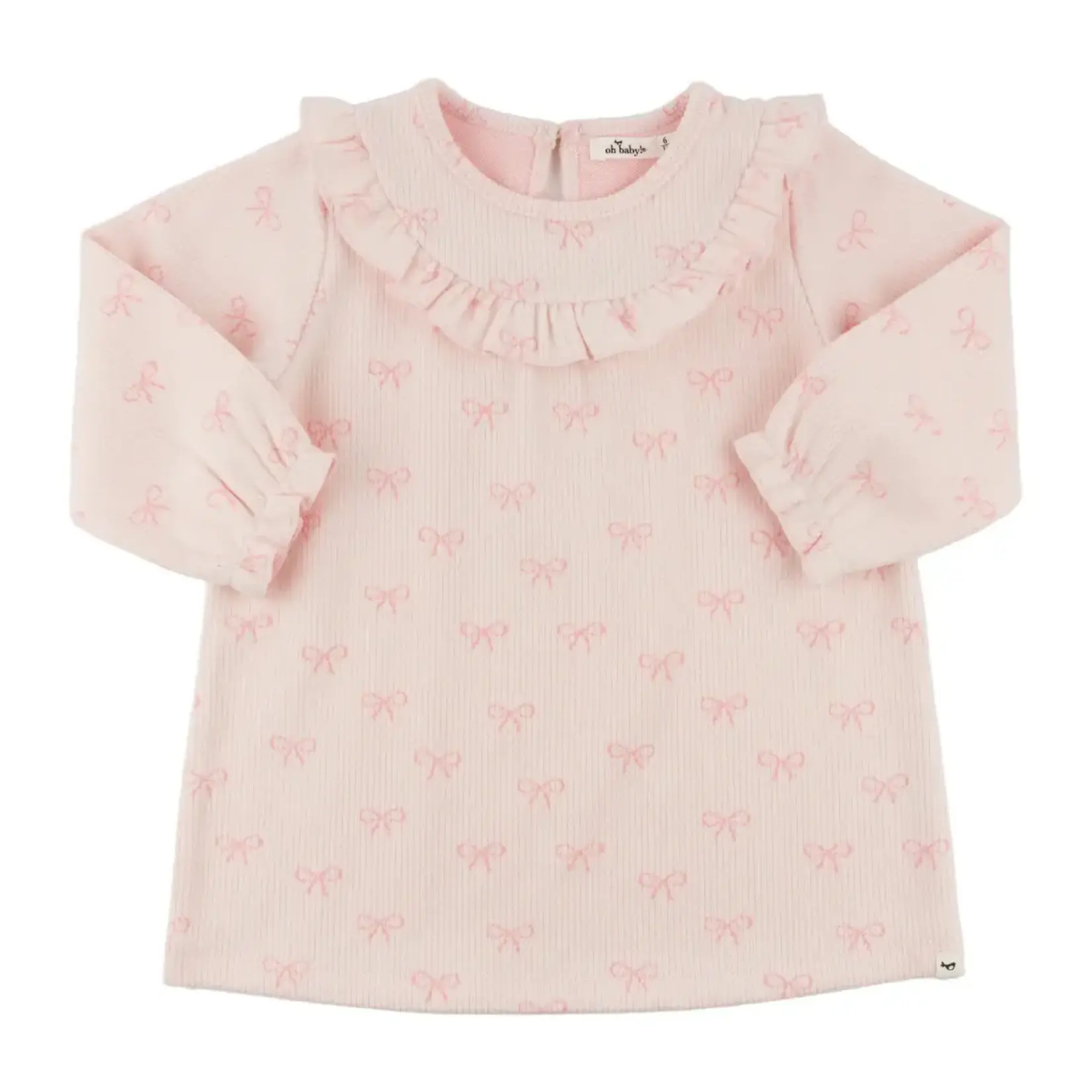 Oh Baby! Oh Baby Pale Pink Mini Bows Cora Dress