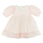 Oh Baby! Oh Baby Pale Pink Josephine Silver Fleck Dress