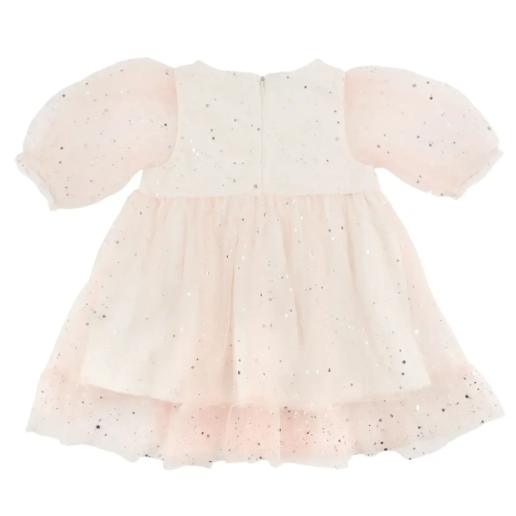 Oh Baby! Oh Baby Pale Pink Josephine Silver Fleck Dress