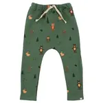 Oh Baby! Oh Baby Spruce Forest Friends Print French Terry Brooklyn Jogger