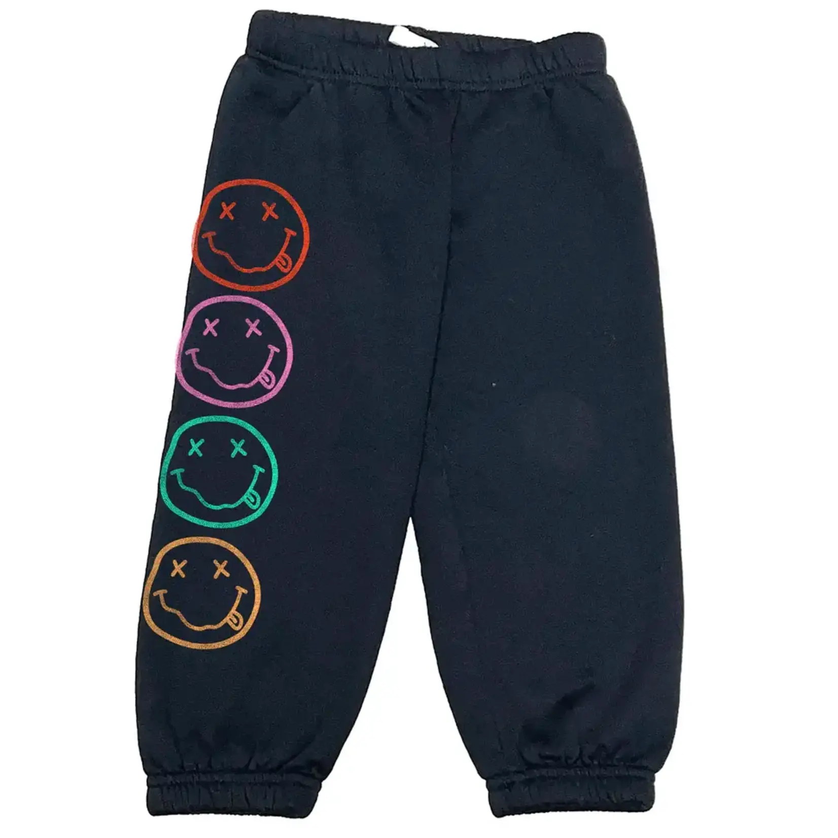 Rowdy Sprout Rowdy Sprout Washed Black Nirvana Smiley Sweatpants