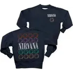 Rowdy Sprout Rowdy Sprout Washed Black Nirvana Smiley Crewneck