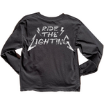Rowdy Sprout Rowdy Sprout Washed Black Metallica Ride The Lightening L/S Tee
