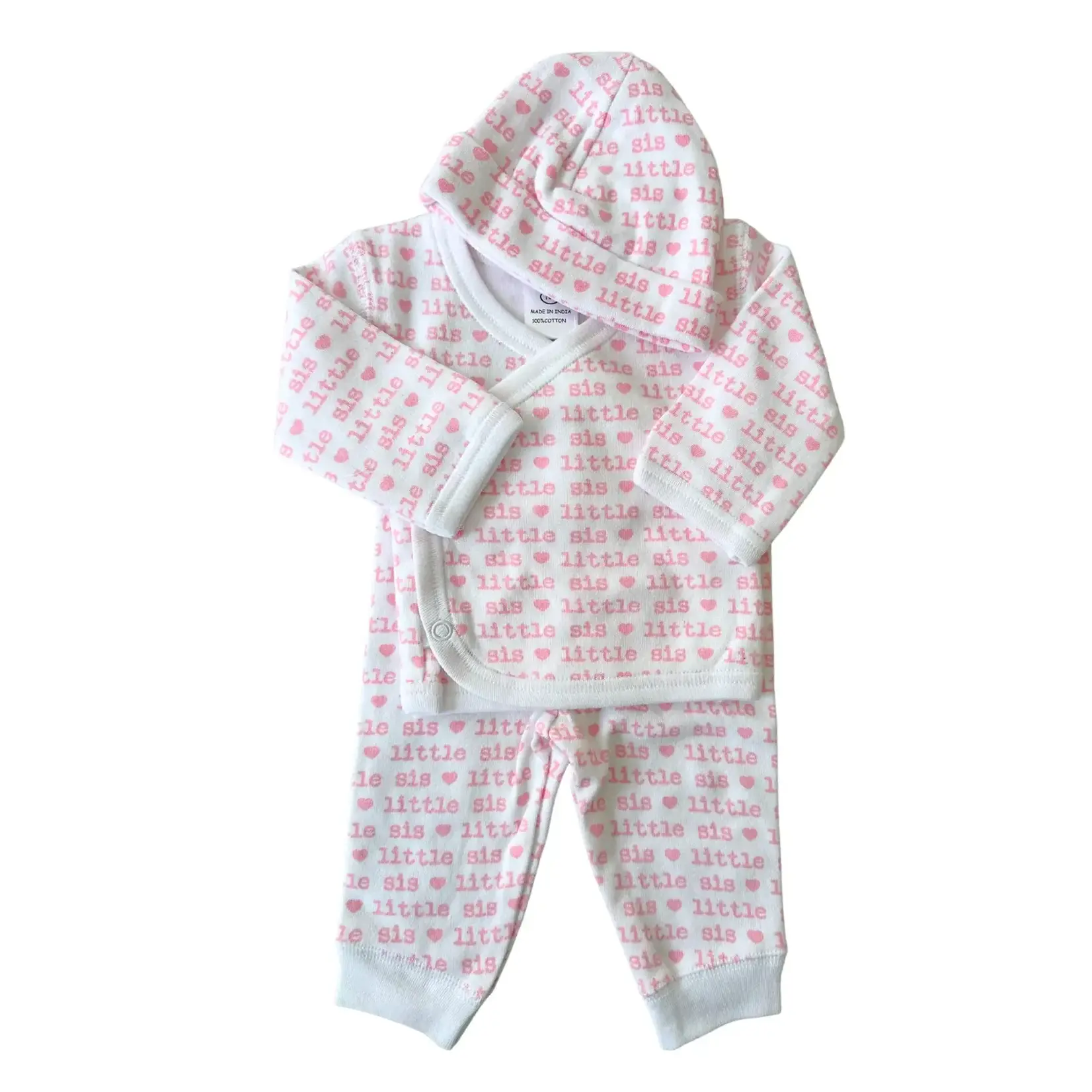 Baby Steps Baby Steps Pink Little Sis 3pc Set