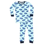 Baby Steps Baby Steps Blue Football 2pc Pj Set