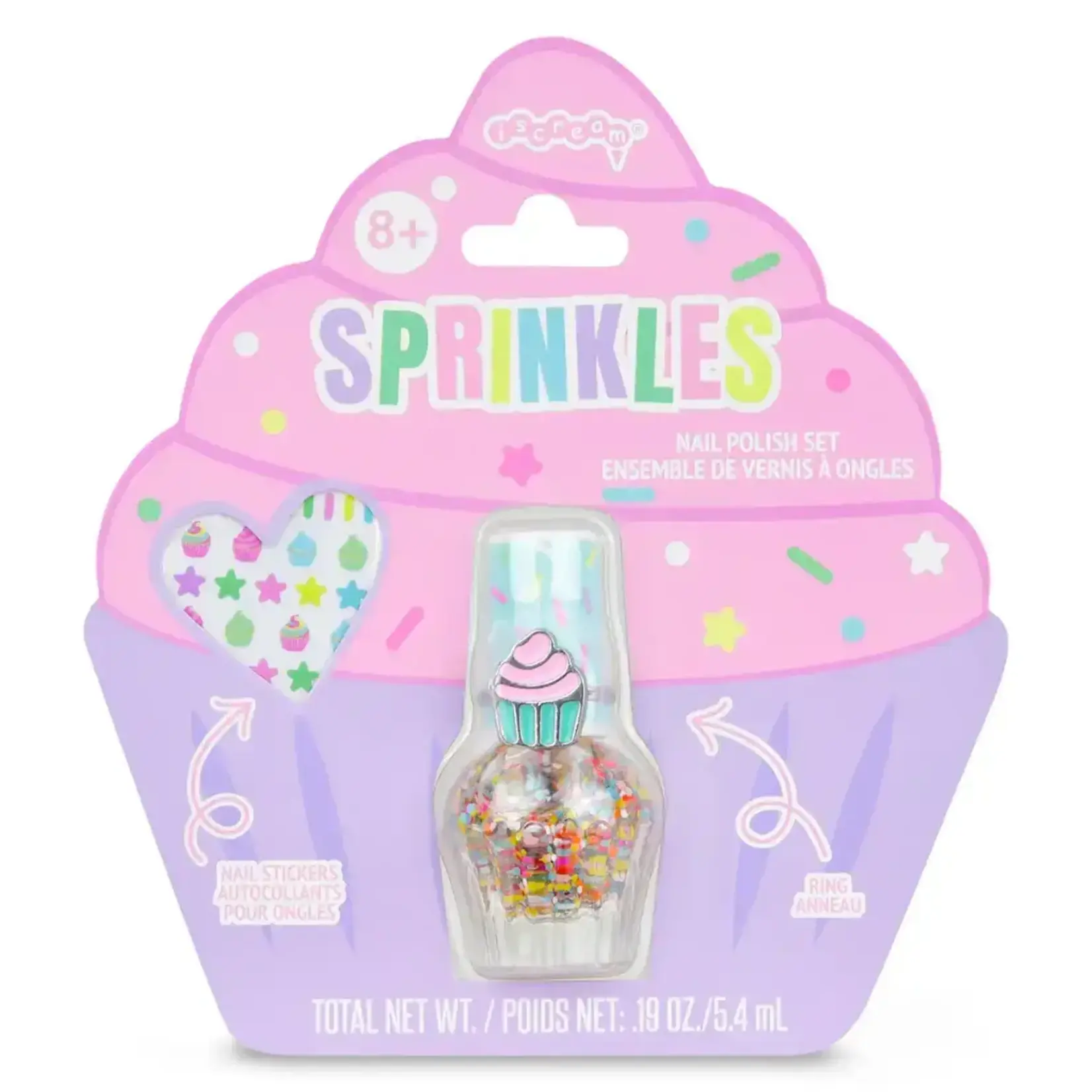 iscream Iscream Sprinkles Nail Polish & Ring Set