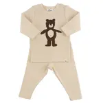 Oh Baby! Oh Baby Shortbread Shaggy Bear Baby Rib 2pc Set