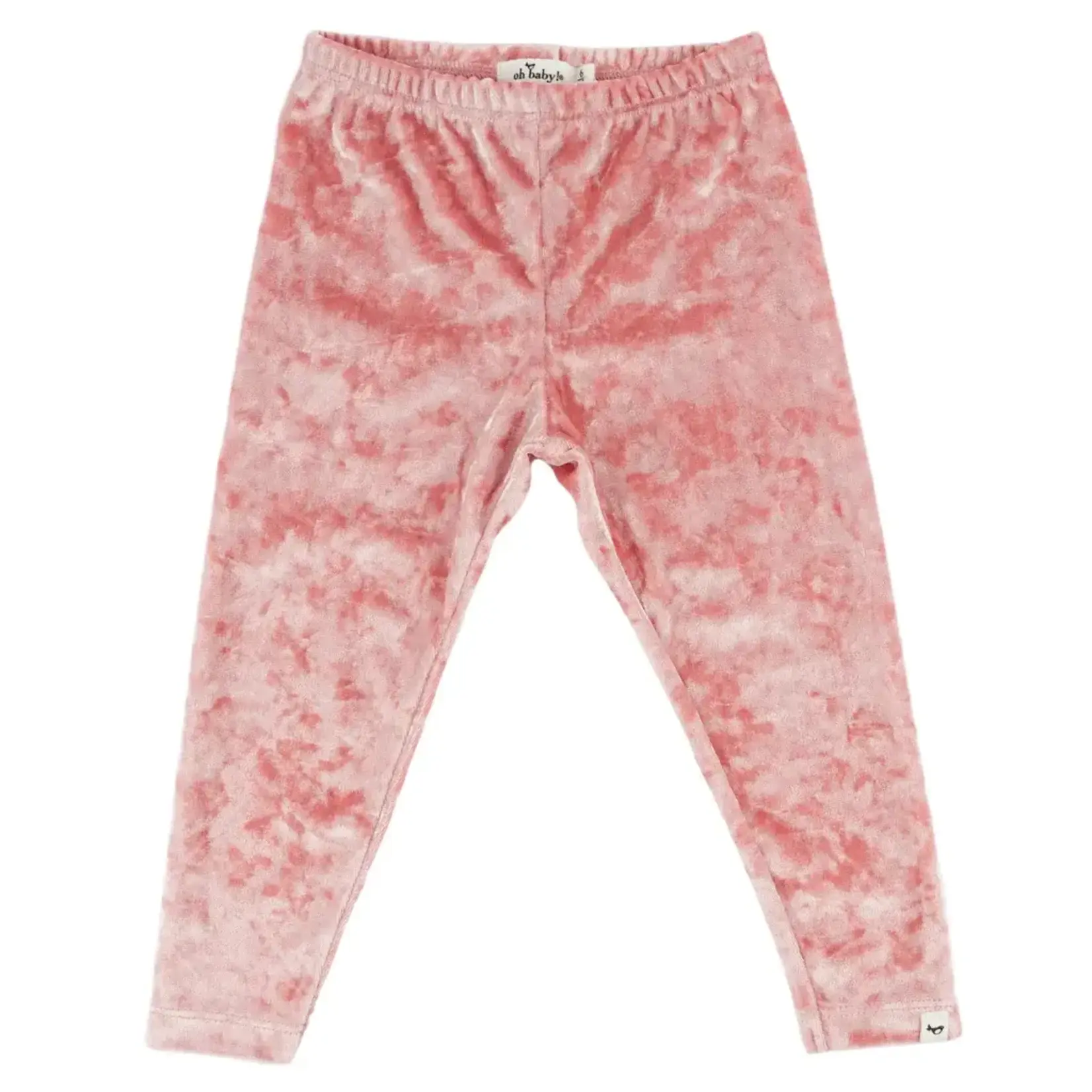 Oh Baby! Oh Baby Pink Velvet Leggings