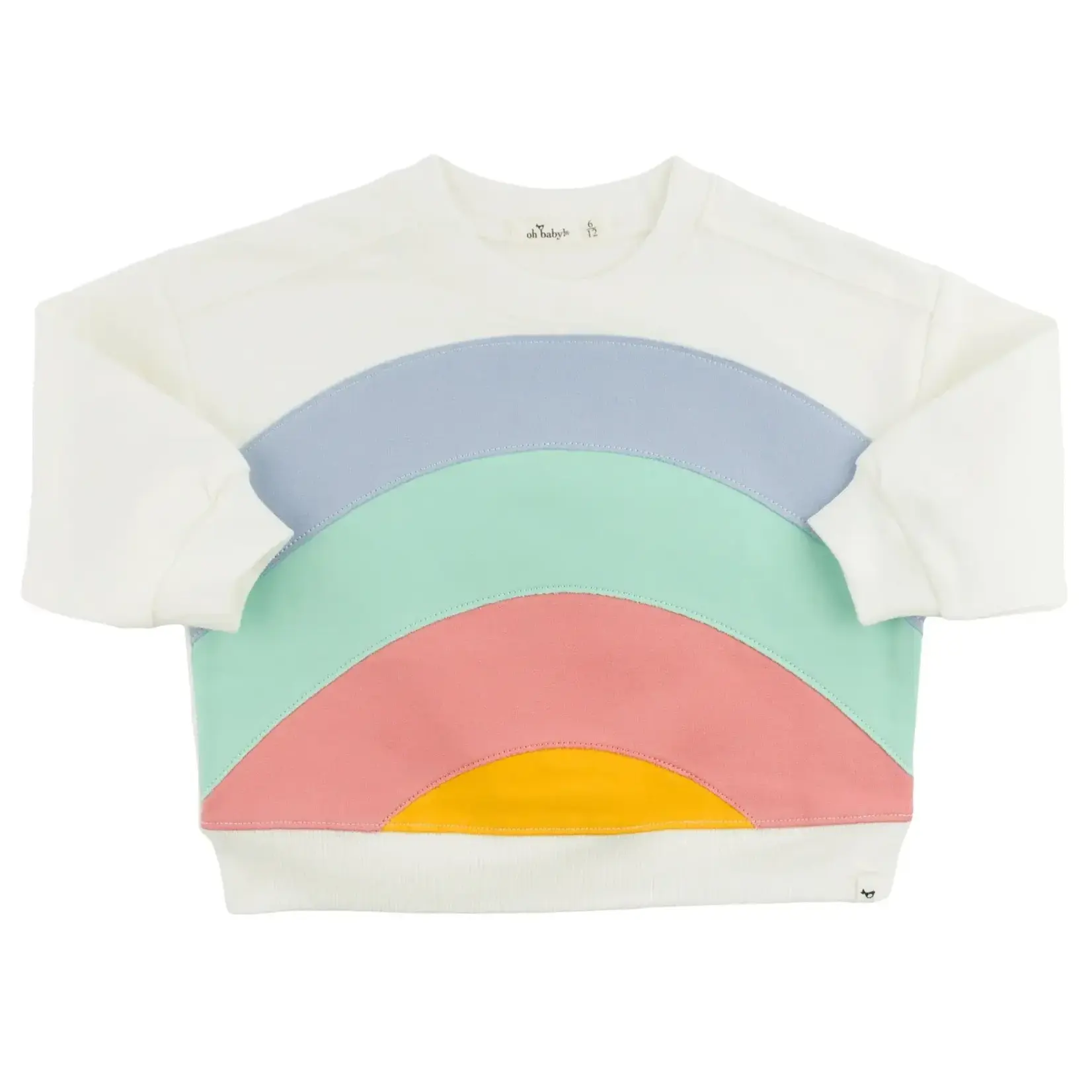 Oh Baby! Oh Baby Oyster Big Rainbow Charlie Sweatshirt