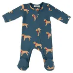 Oh Baby! Oh Baby Ocean Labs Baby Rib Zipper Footie