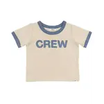 Oh Baby! Oh Baby Natural Crew Fog Billie Slub Ringer Tee