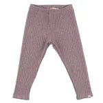 Oh Baby! Oh Baby Dusty Lavender Sparkle Wide Rib Plain Legging