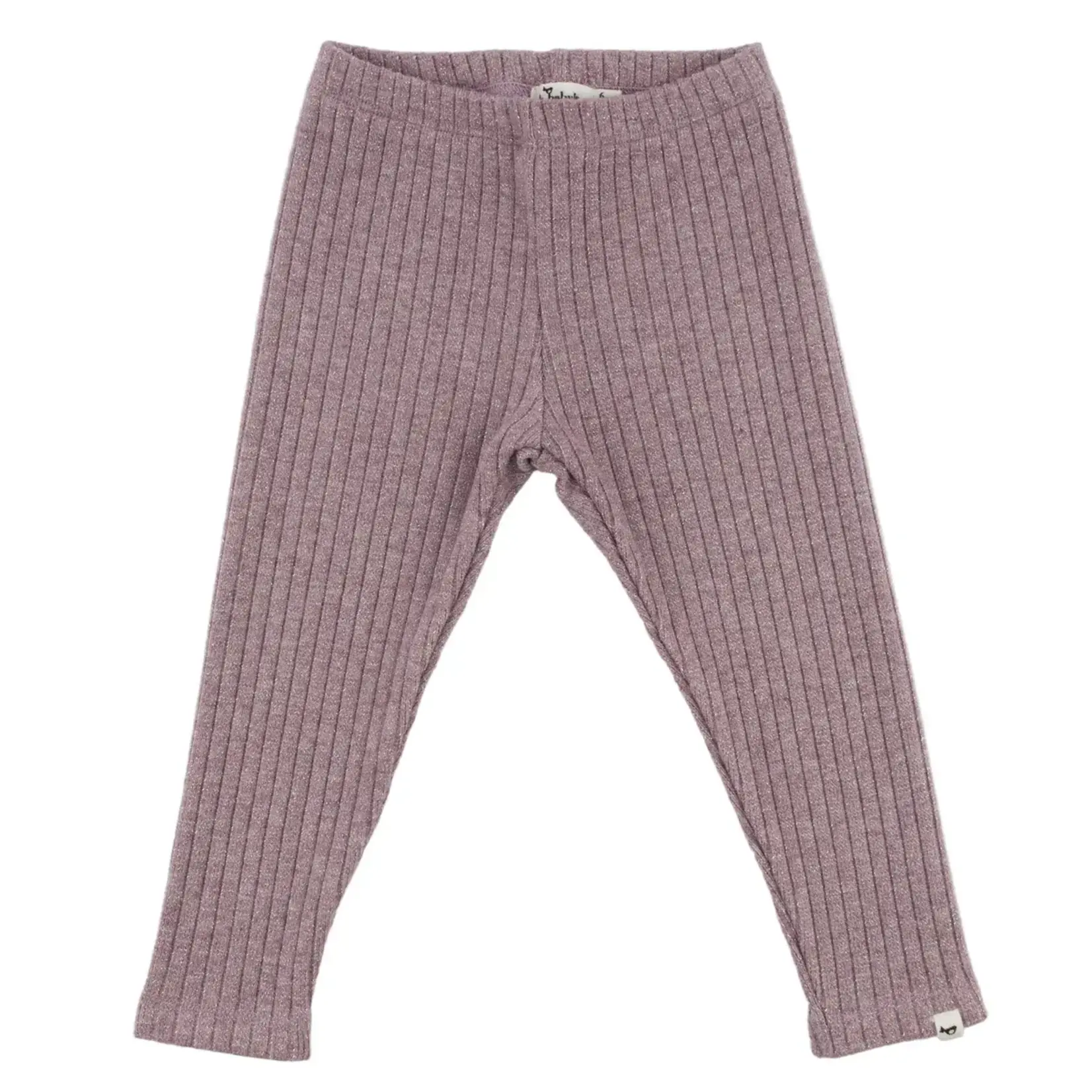 Oh Baby! Oh Baby Dusty Lavender Sparkle Wide Rib Plain Legging