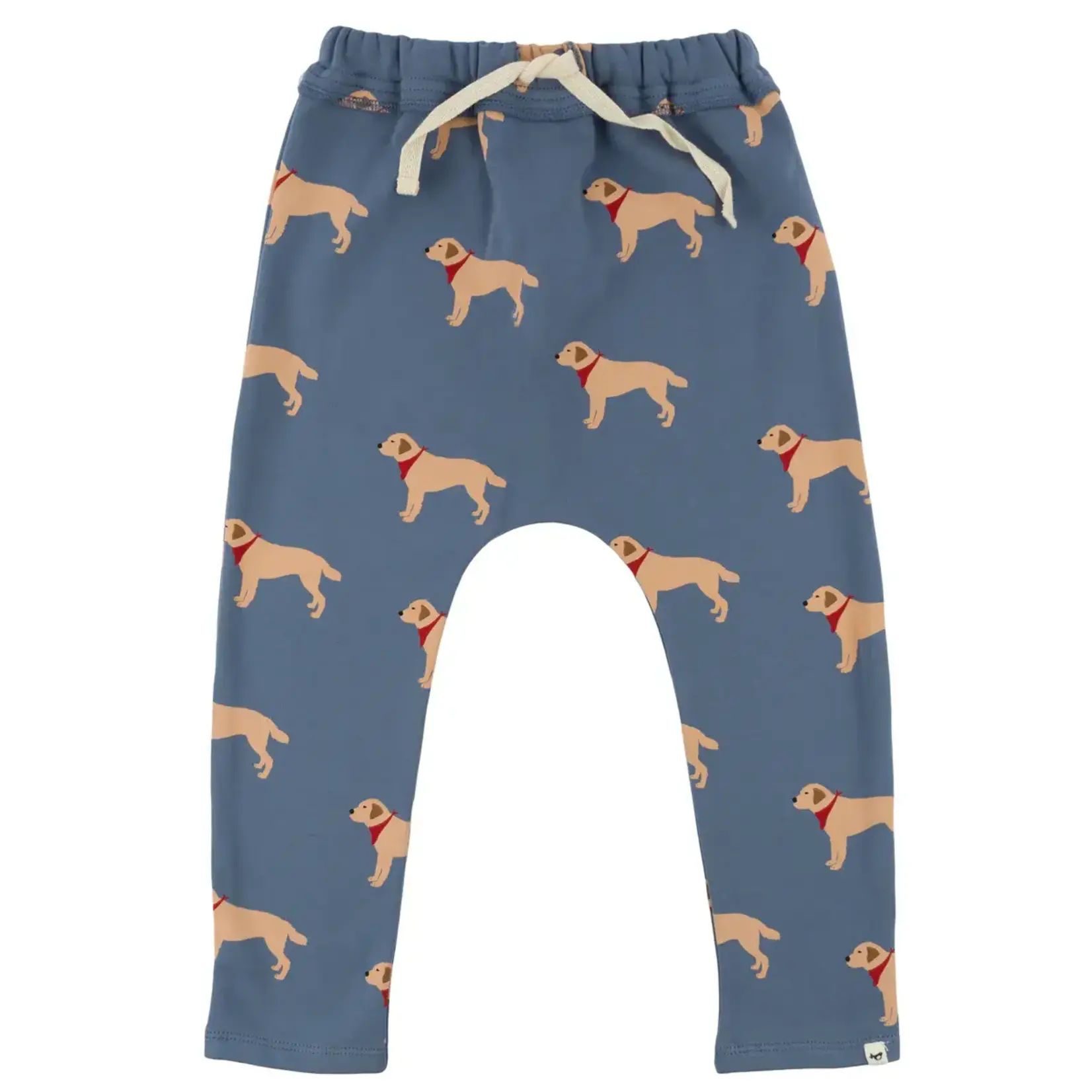 Oh Baby! Oh Baby Dusty Blue Labs Print French Terry Brooklyn Jogger