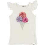 Oh Baby! Oh Baby Cream Ice Cream Bright Sparkle Flutter Tank