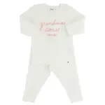 Oh Baby! Oh Baby Cream Grandma Loves Me Baby Rib 2pc 2pc Set