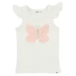 Oh Baby! Oh Baby Butterfly Pink/Pink Silver Tulle Flutter Tank