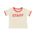 Oh Baby! Oh Baby Butter Staff Red Billie Slub Ringer Tee