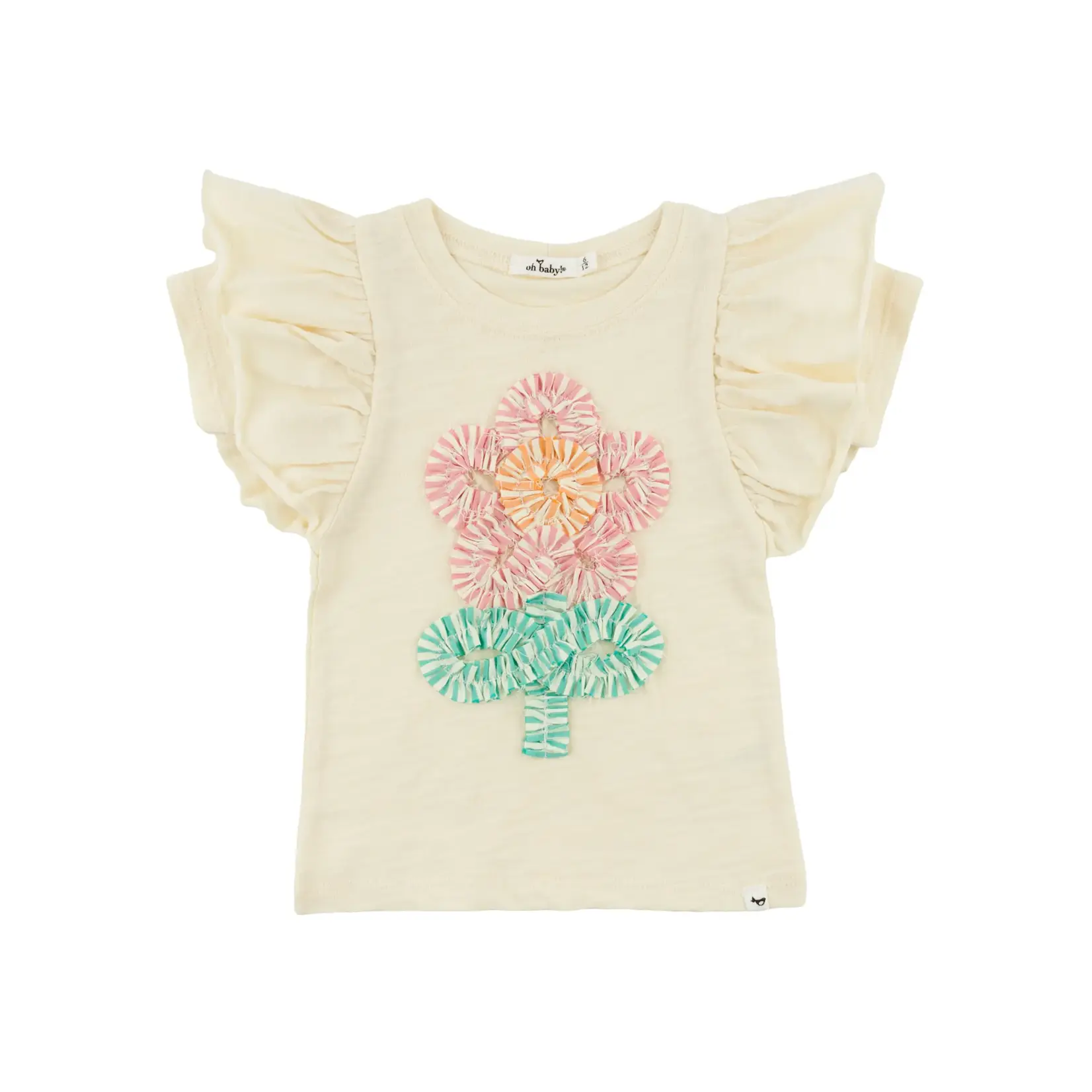 Oh Baby! Oh Baby Butter Cabana Lg Ruffle Daisy Butterfly Tee