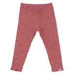 Oh Baby! Oh Baby Berry Wide Rib Lettuce Edge Legging