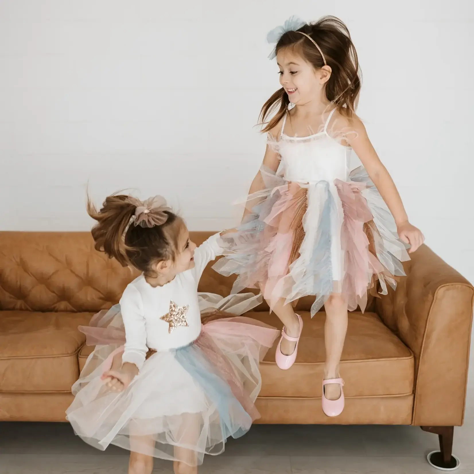 Petite Hailey Petit Hailey Dark  Multi Wave Fur Tutu Dress