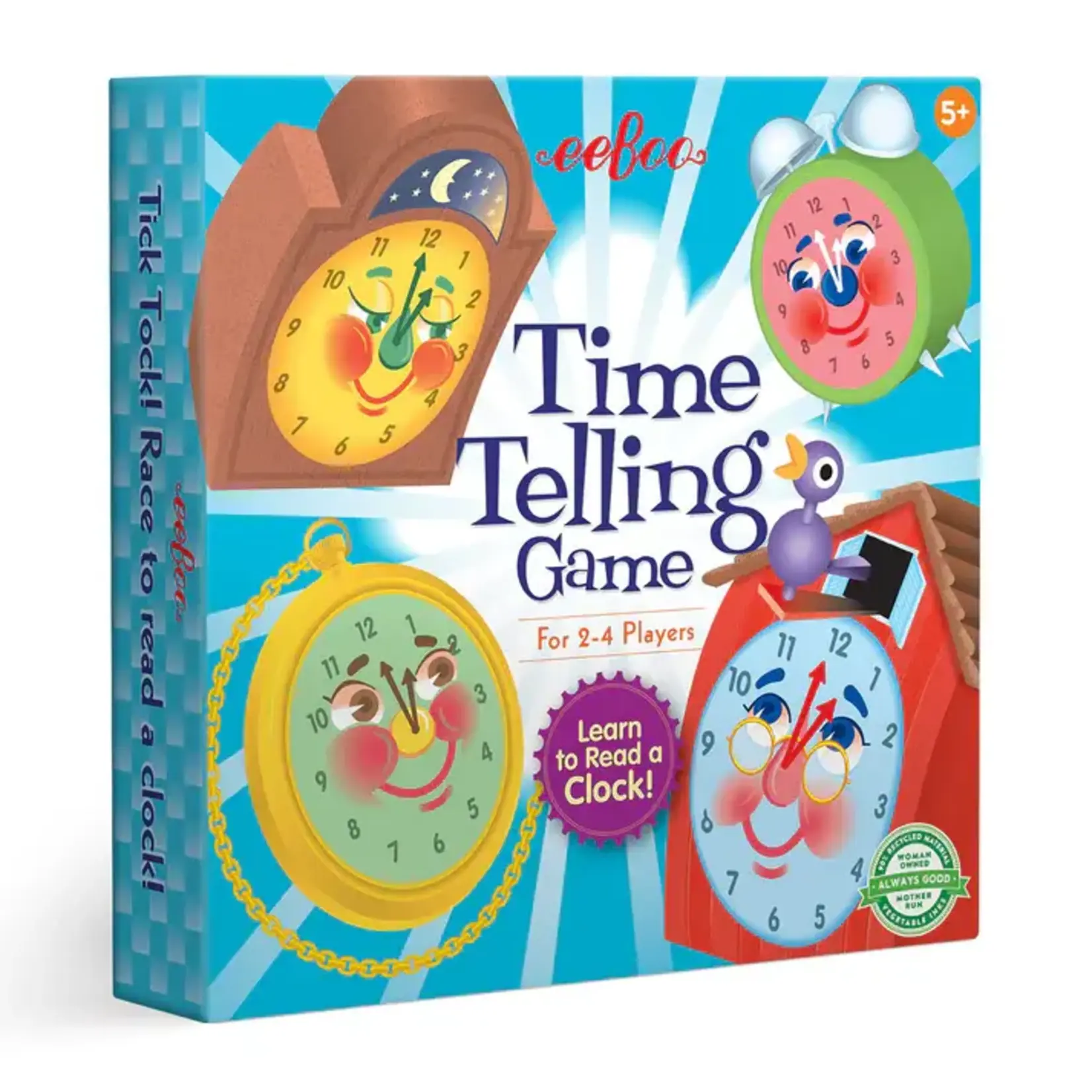 Eeboo Eeboo Time Telling Game (2ED)