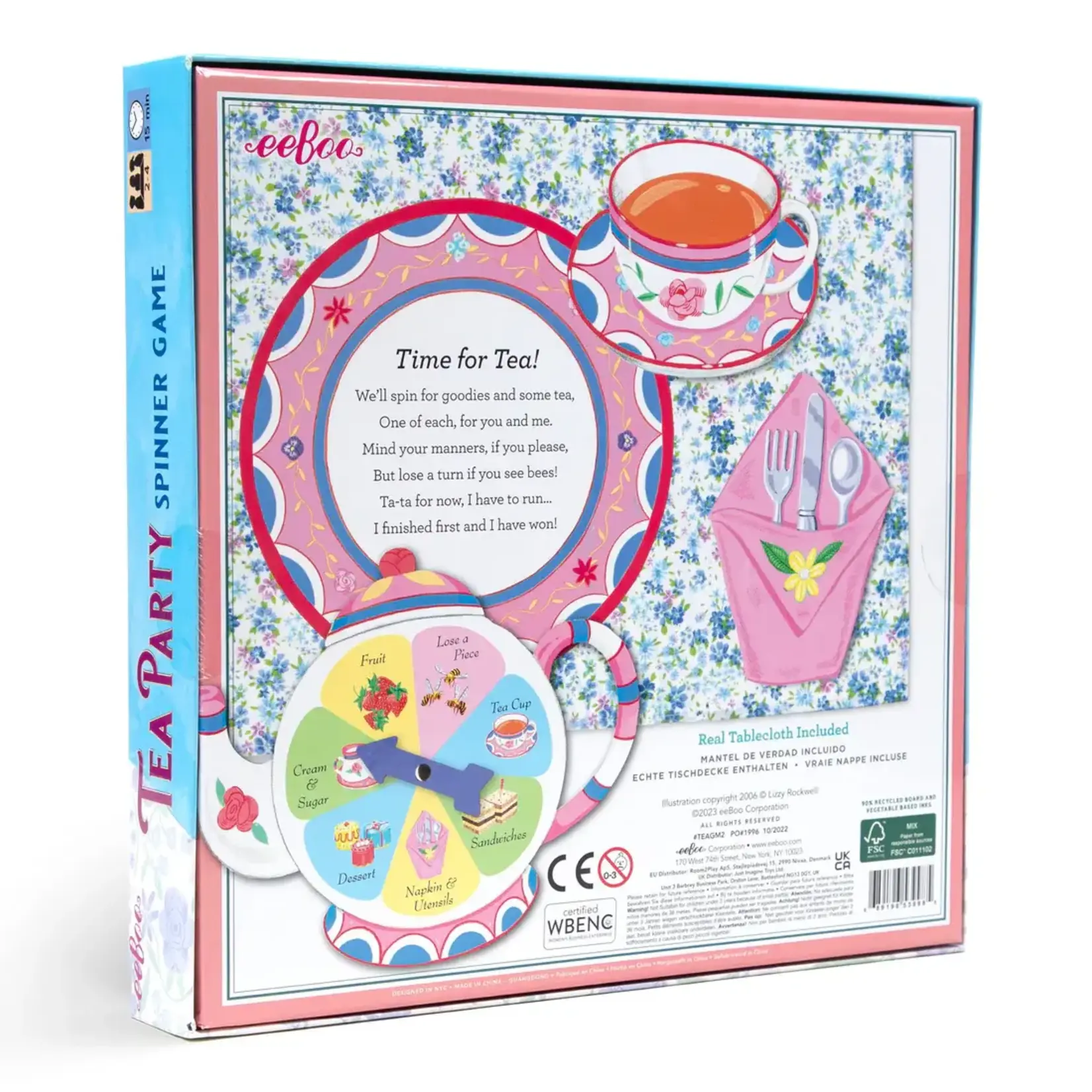 Eeboo Eeboo Tea Party Spinner Game (2ED)