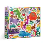 Eeboo Eeboo Animal Voices 36 Giant Puzzle