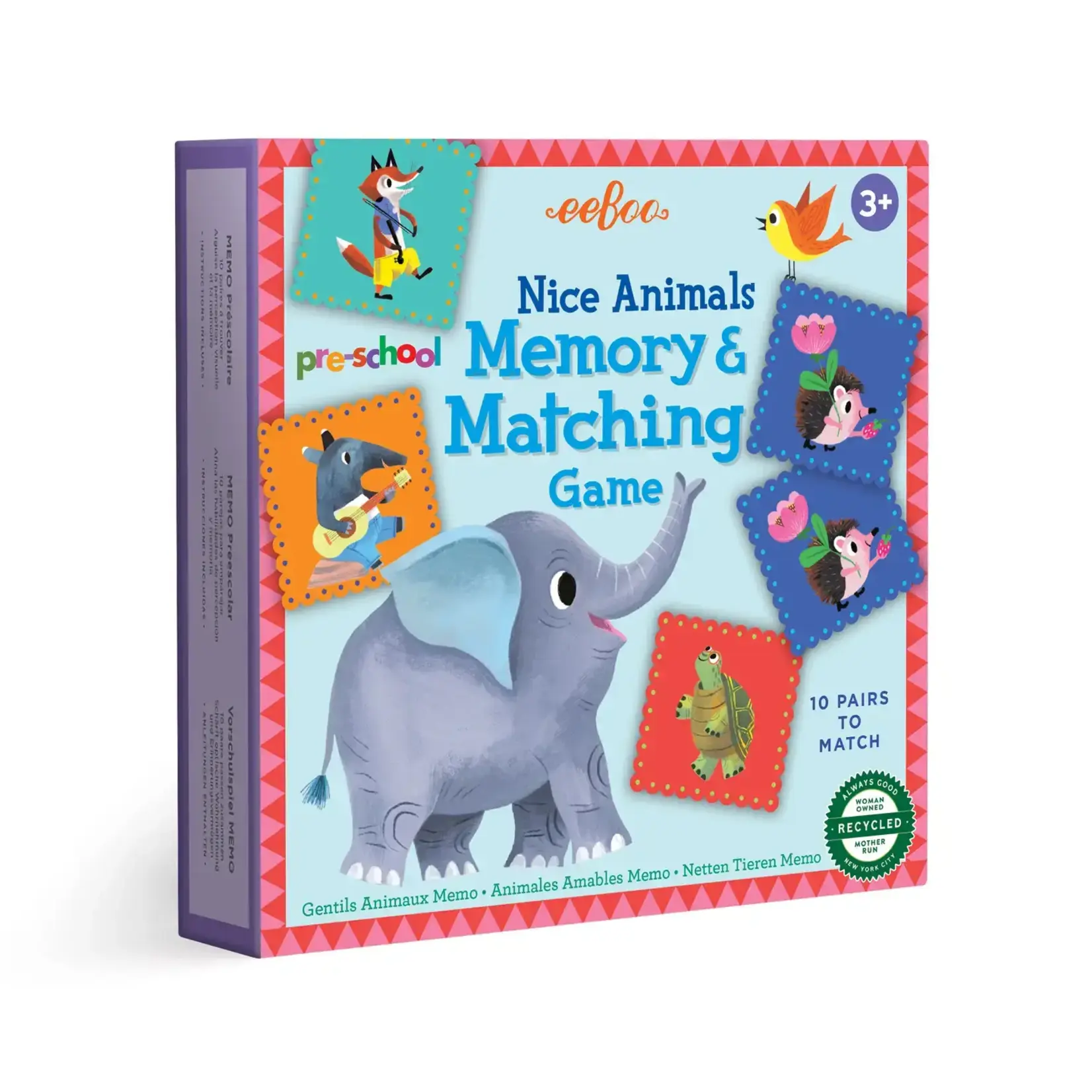 Eeboo Eeboo Pre-school Nice Animals Matching Game