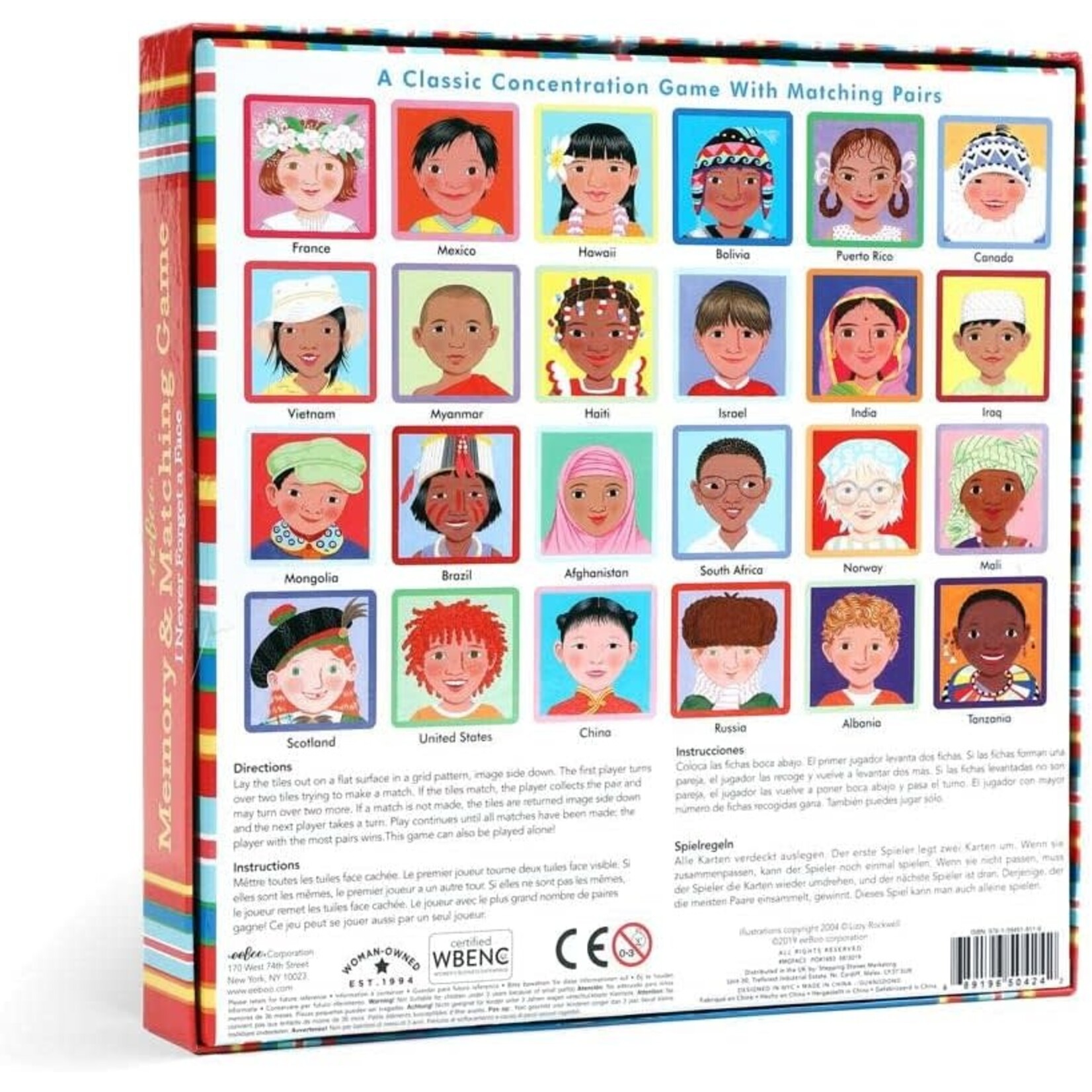 Eeboo Eeboo I Never Forget a Face Matching Game