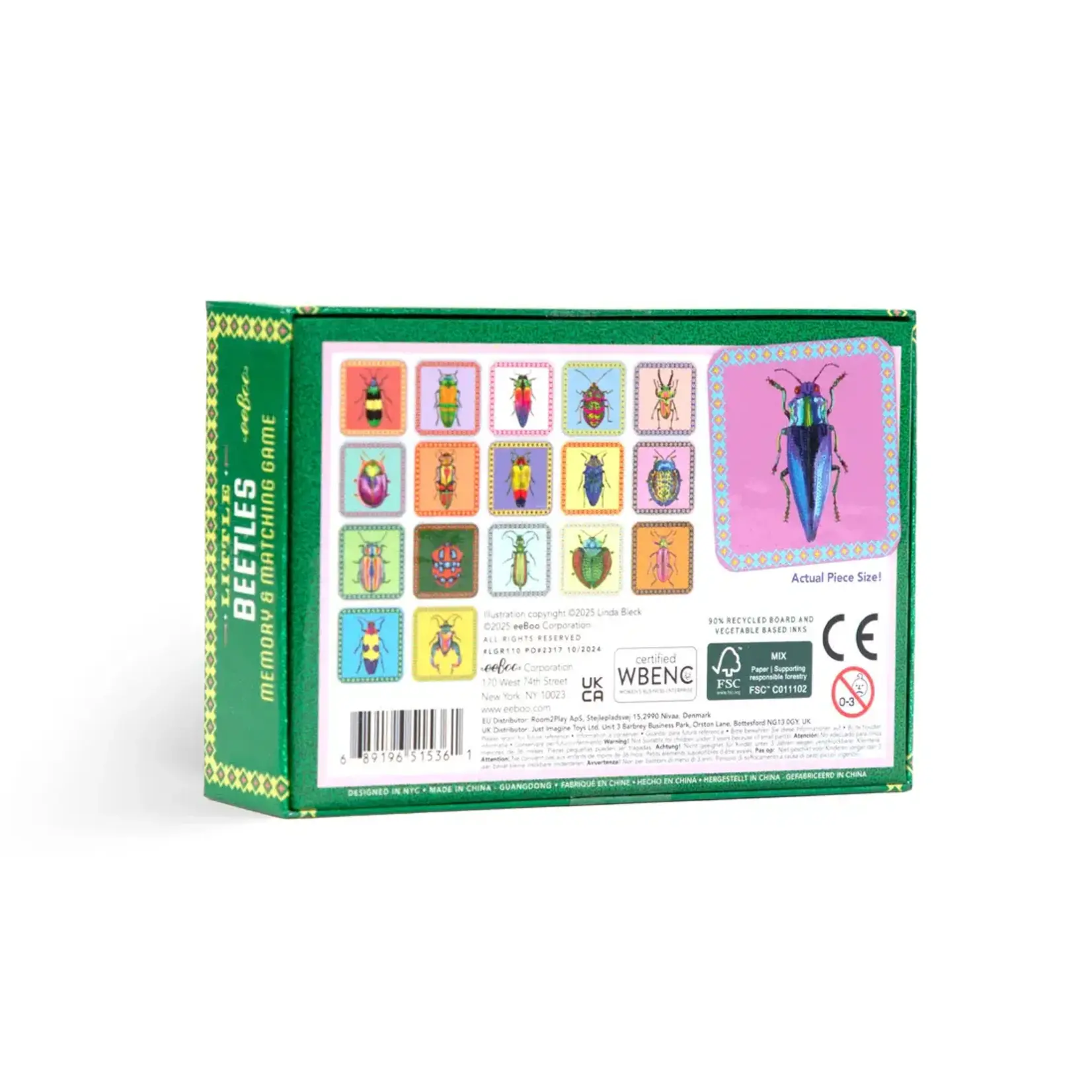 Eeboo Eeboo Beetles Little Matching Game